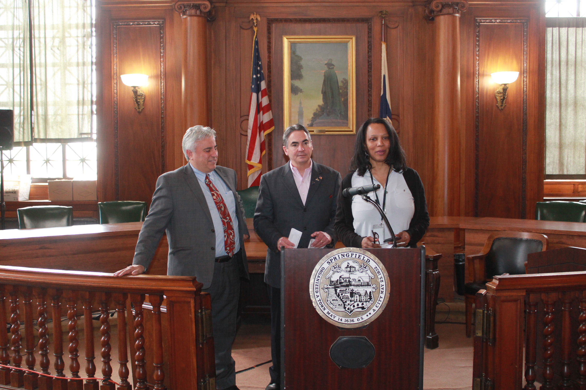 Mayor Sarno and the Buy Springfield Now Program Celebrates