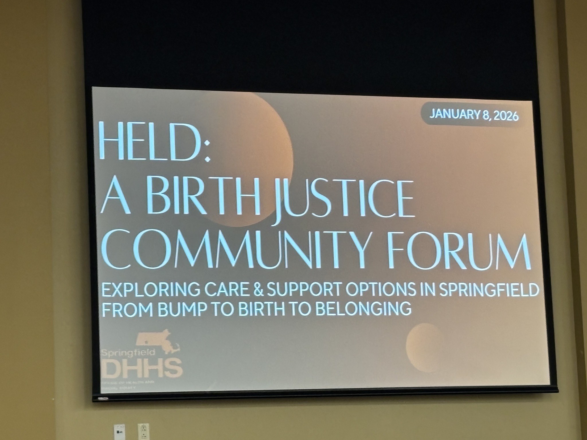 Springfield Health Department Mayor Sarno brings greetings at the Springfield Department of Health ...