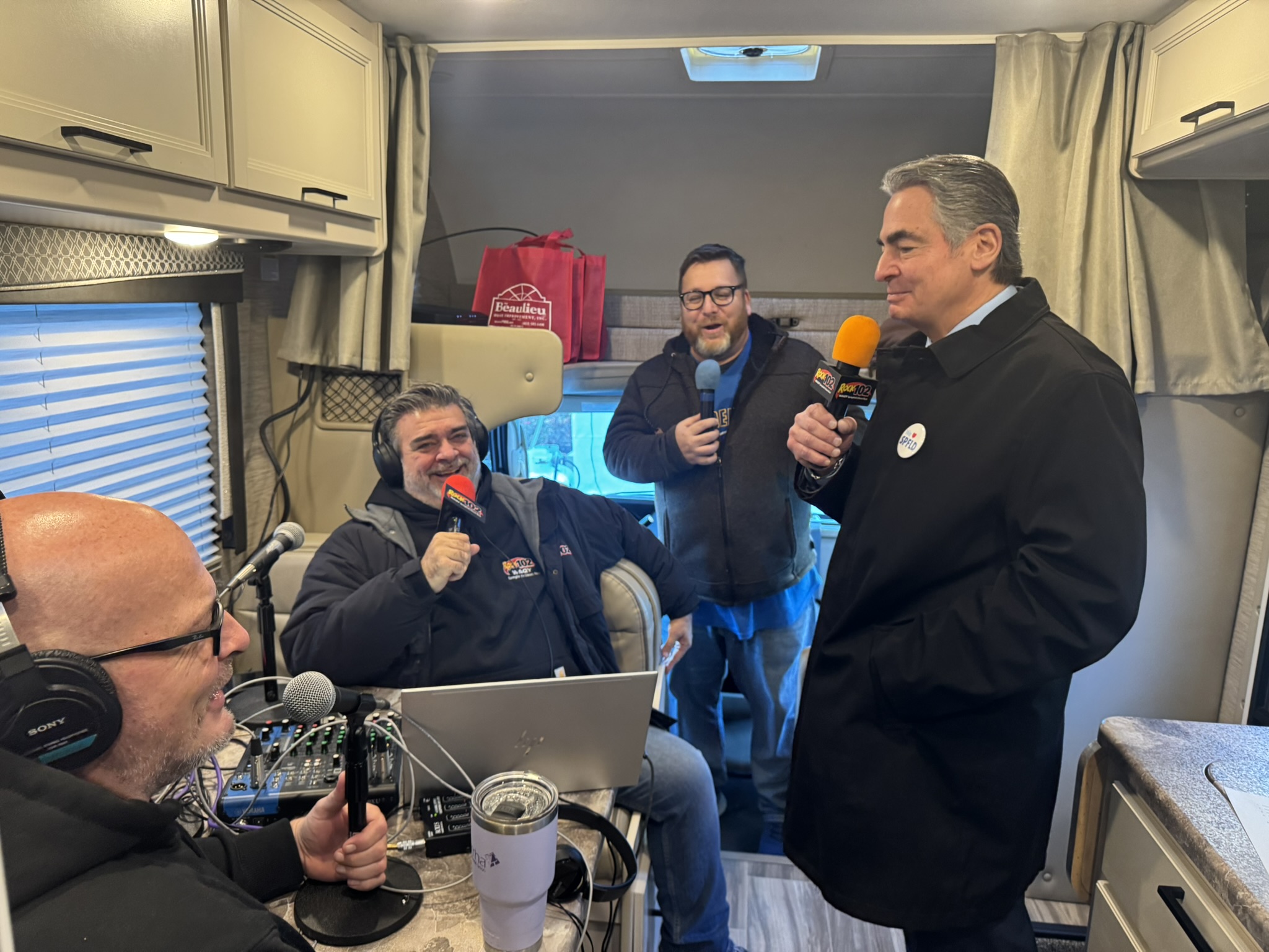 Mayor Sarno joins Bax and Nagle from Rock 102 to Kick Off Annual