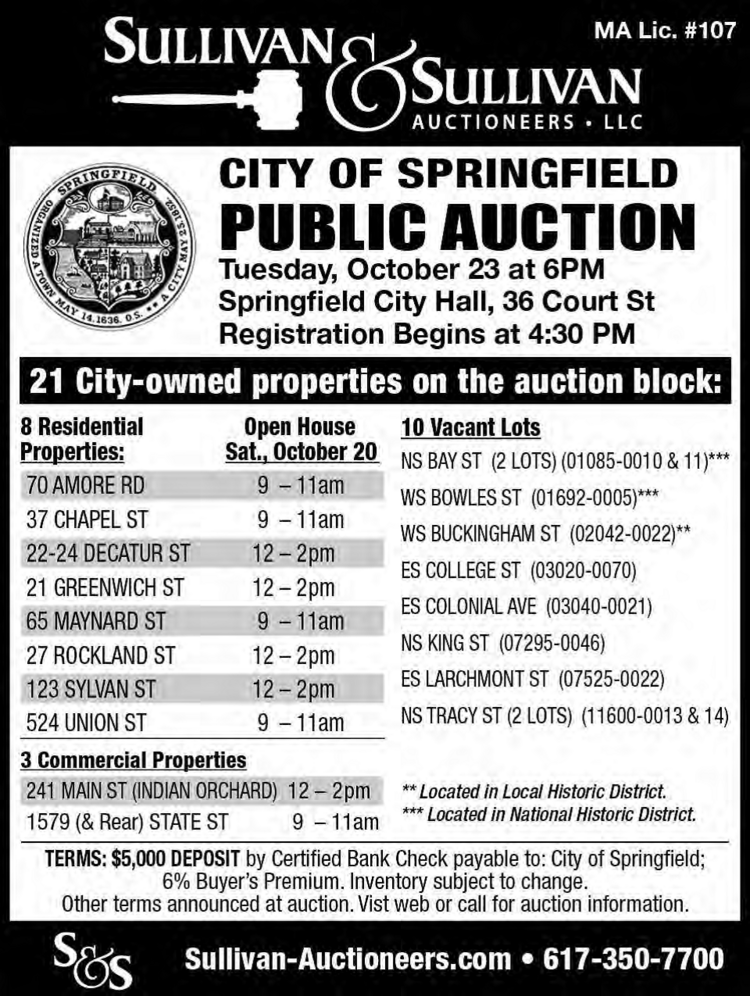 city of springfield collectors office real estate auctions