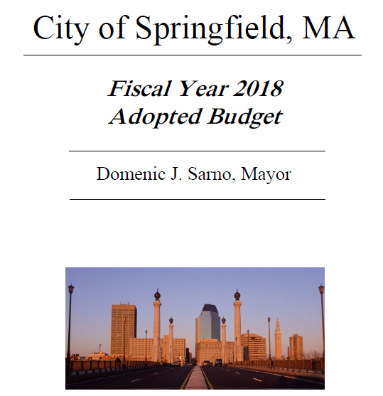 City of Springfield Finance Dept. Fiscal Year 2018 Budget