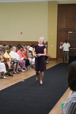 The Rock the Runway Fashion Show at the Raymond Jordan Senior Center showcased a lively community gathering featuring a full runway, an engaged audience, and a diverse lineup of participants presenting a wide range of unique outfits, from formal attire and coordinated sets to cultural garments and creative designs. Attendees filled the room, capturing moments on their devices and applauding each model who walked the runway, including individuals dressed in detailed patterns, bright colors, textured fabrics, accessories, and themed ensembles. The event included stage moments, presentations, and celebratory gestures, adding to its energetic atmosphere. Supported by the Springfield Department of Elder Affairs, the fashion show emphasized creativity, self‑expression, local engagement, and community pride, with in‑person registration and event details promoted through the official Rock the Runway flyer for July 11, 2025.