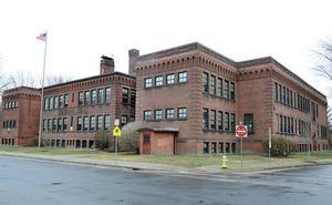 Photograph of brick school building